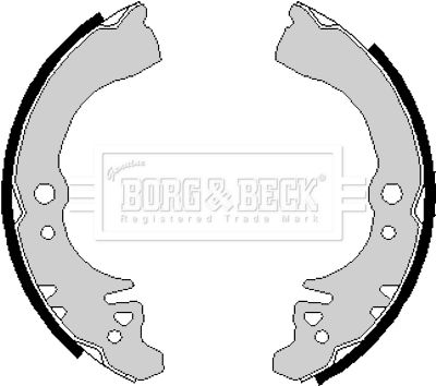 BORG & BECK Комплект тормозных колодок BBS6135
